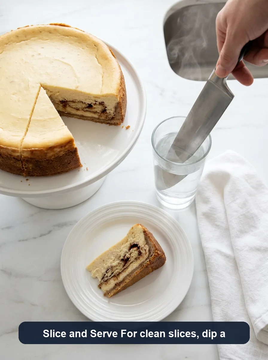 Cinnamon Roll Honeybun Cheesecake step 18