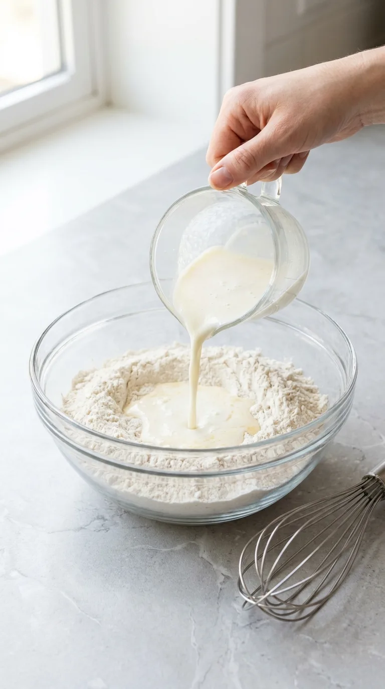 Cinnamon Roll Pancakes with Cream Cheese Glaze step 5