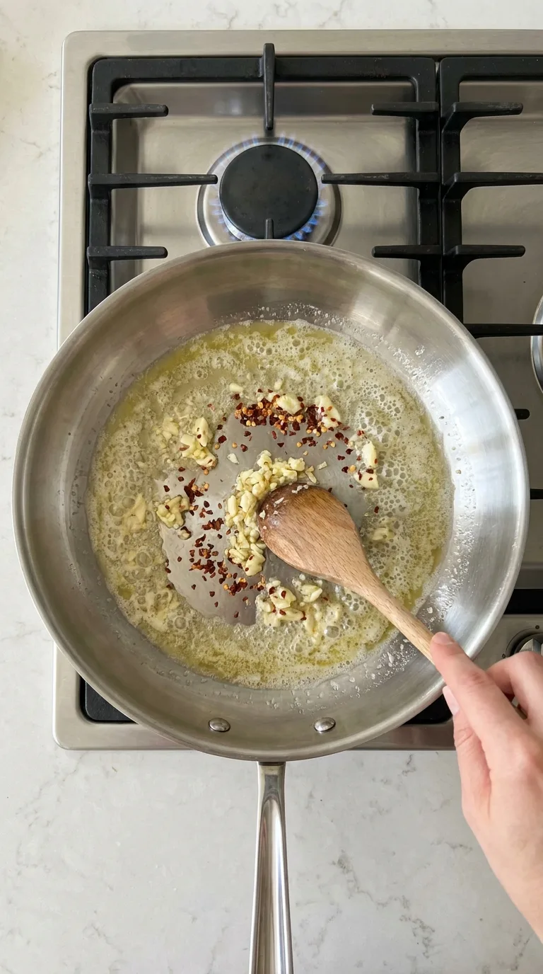 Creamy Garlic Chicken Pasta step 6