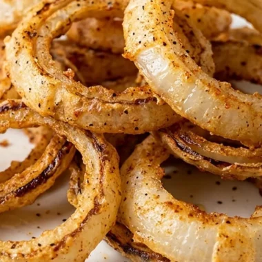 Crispy Air Fryer Onions finished recipe
