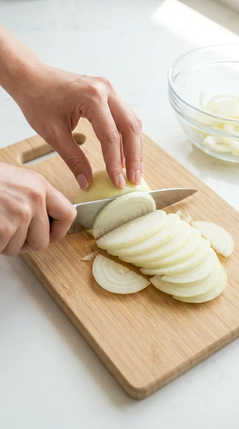 Crispy Air Fryer Onions step 1