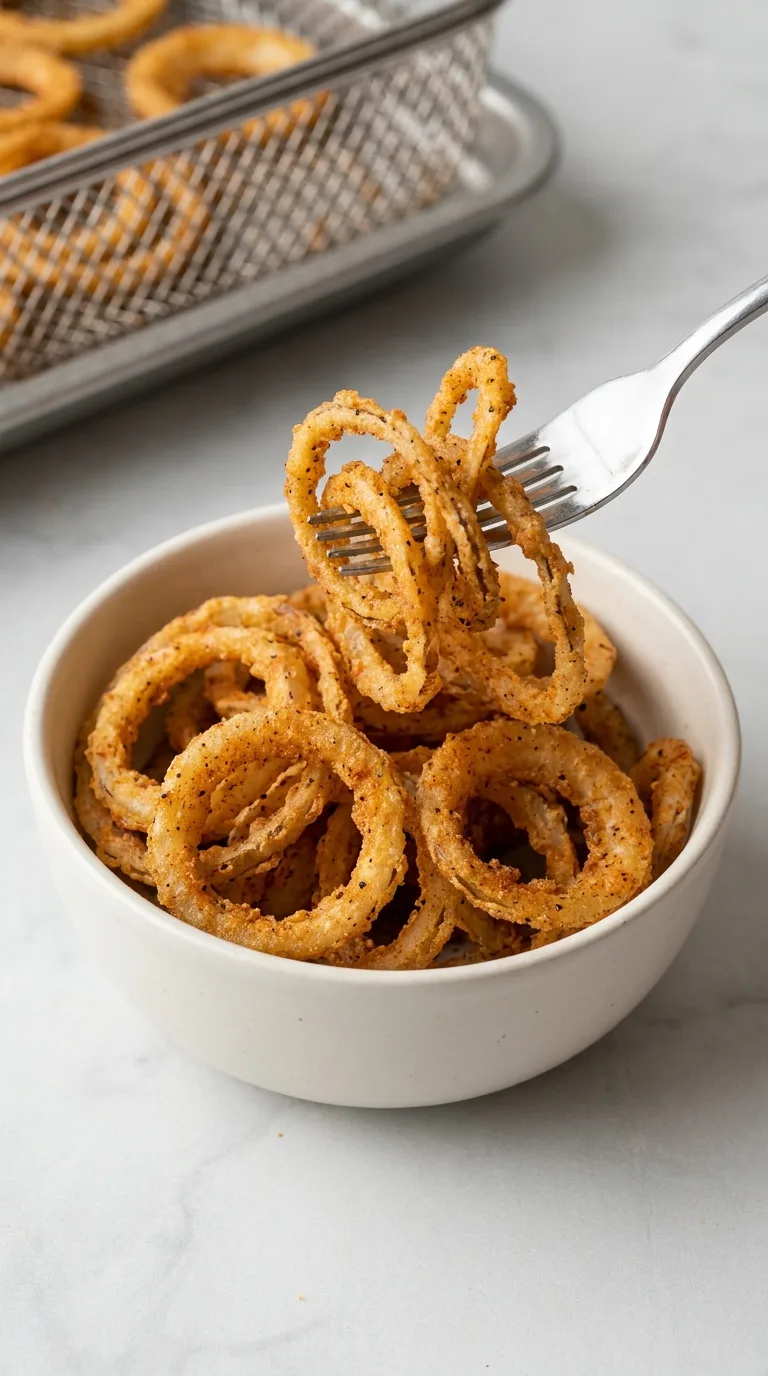 Crispy Air Fryer Onions step Final