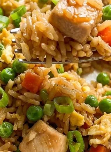 Crockpot Chicken Fried Rice finished recipe