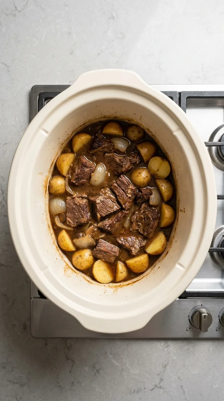 Crockpot Steak and Potatoes with Savory Gravy step 11