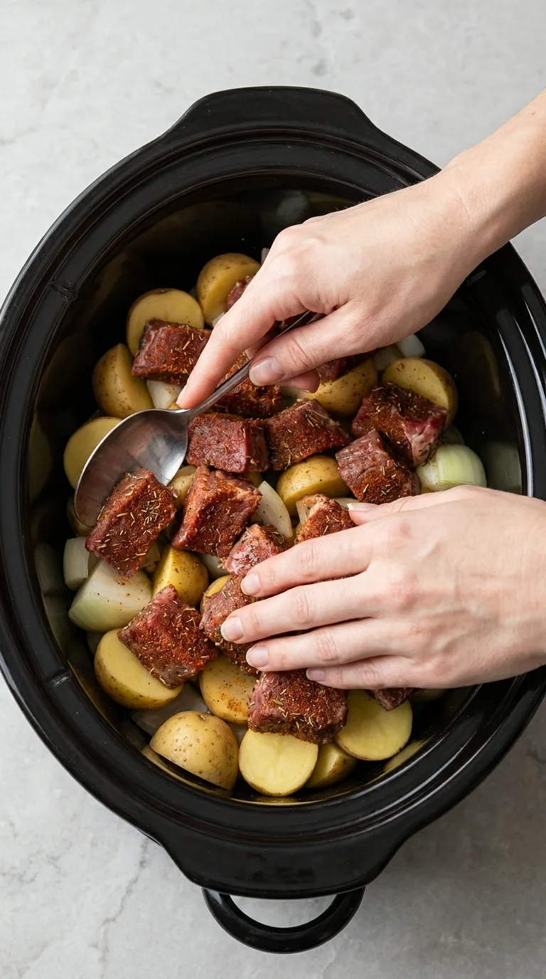 Crockpot Steak and Potatoes with Savory Gravy step 4