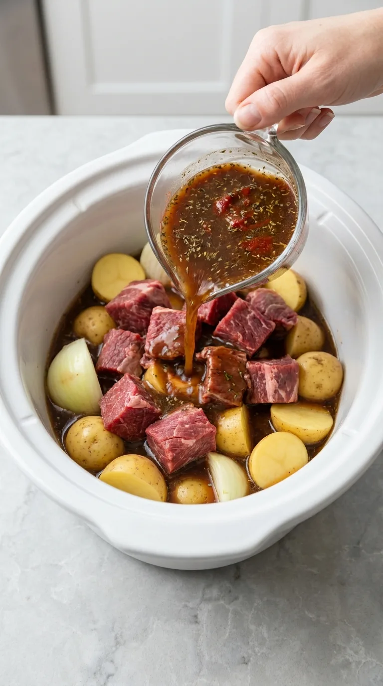 Crockpot Steak and Potatoes with Savory Gravy step 6