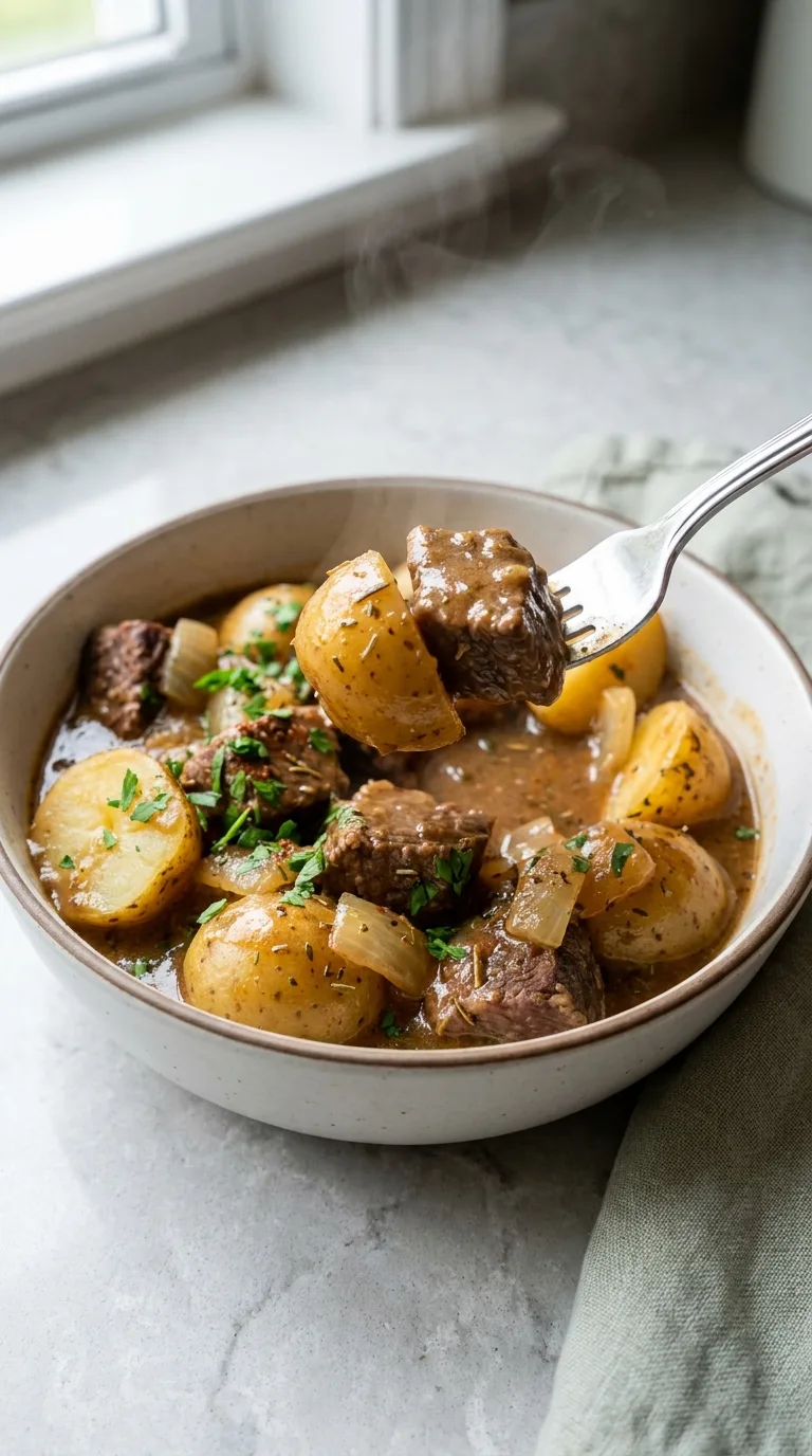 Crockpot Steak and Potatoes with Savory Gravy step Final