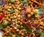 Crunchy Thai Chickpea Salad with Peanut Lime Dressing
