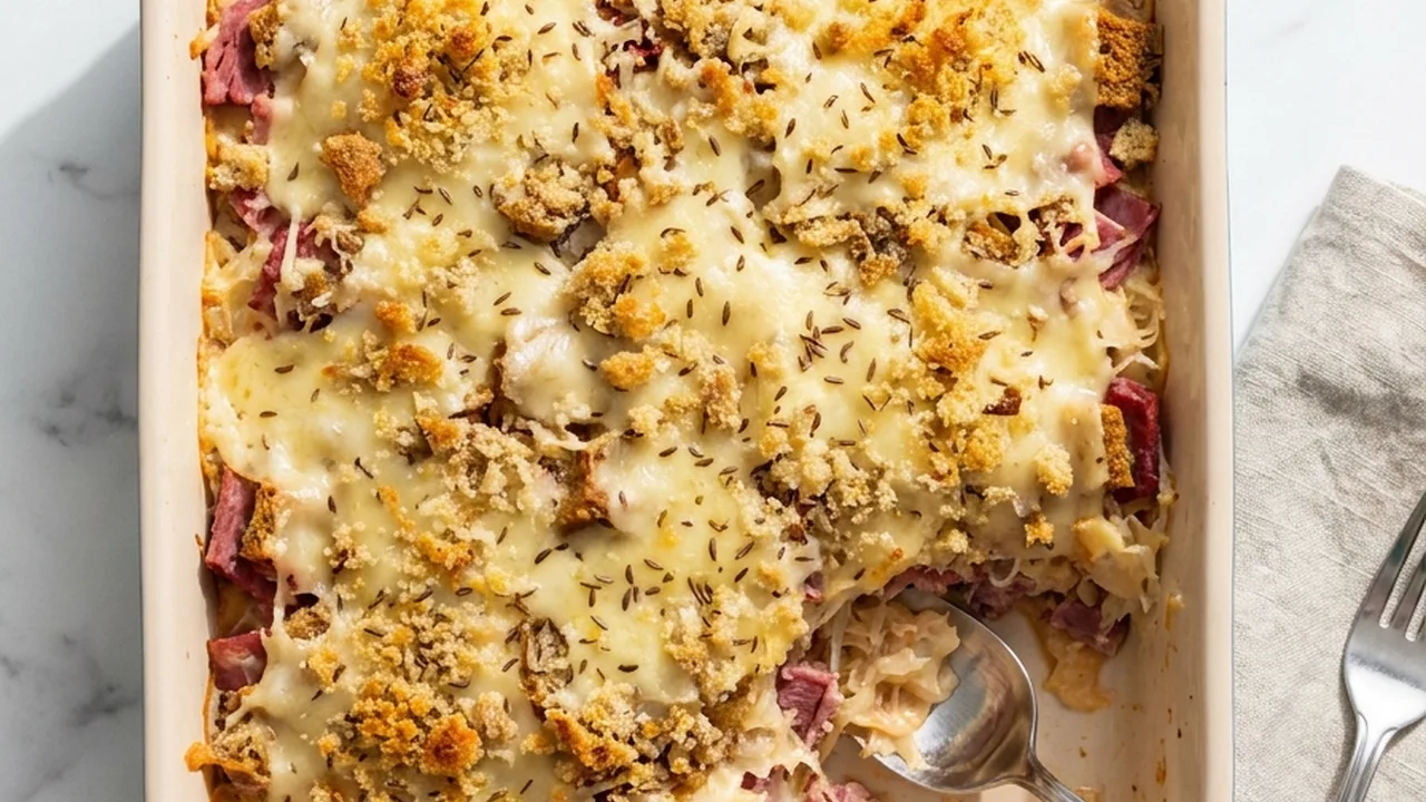 Delicious Reuben Bake Recipe finished recipe