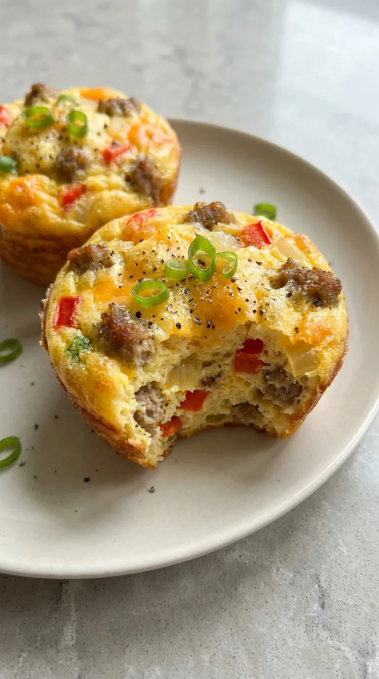 Egg, Cheese, and Sausage Muffins step Final