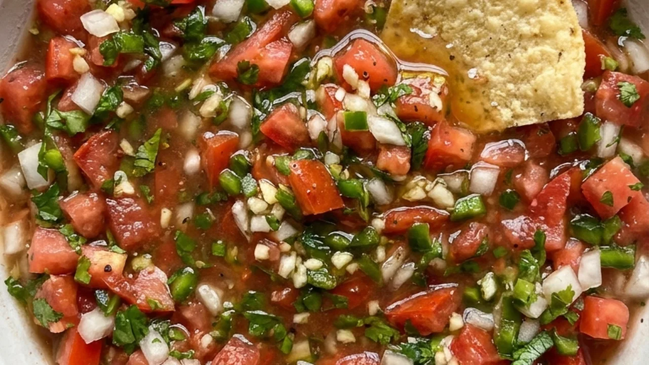 Fresh Homemade Salsa finished recipe