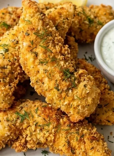 Greek Chicken Tenders finished recipe