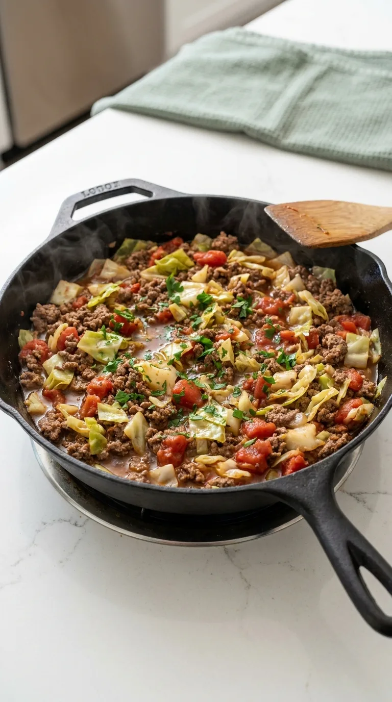 Ground Beef and Cabbage Skillet step 10