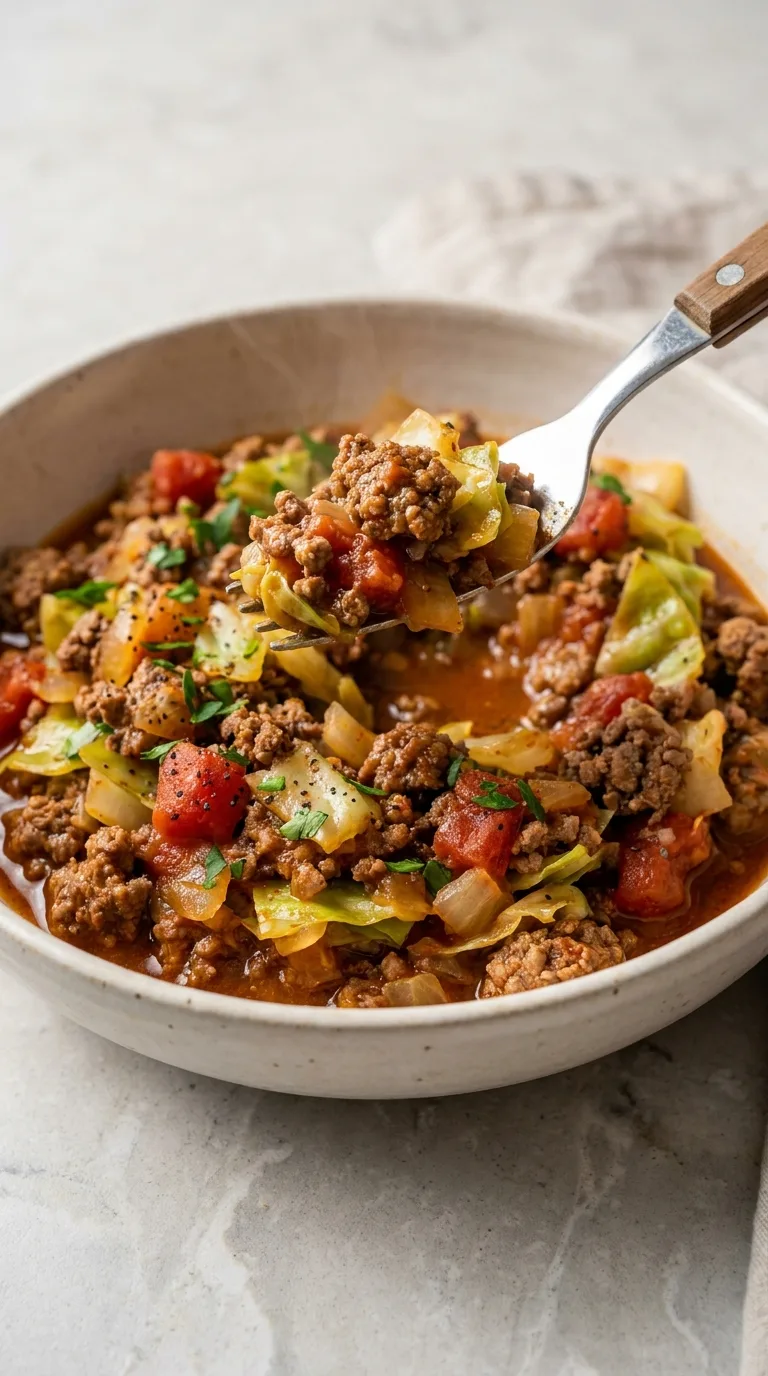 Ground Beef and Cabbage Skillet step Final