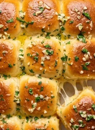 Hawaiian Roll Grilled Cheese with a Buttery Garlic Topping finished recipe