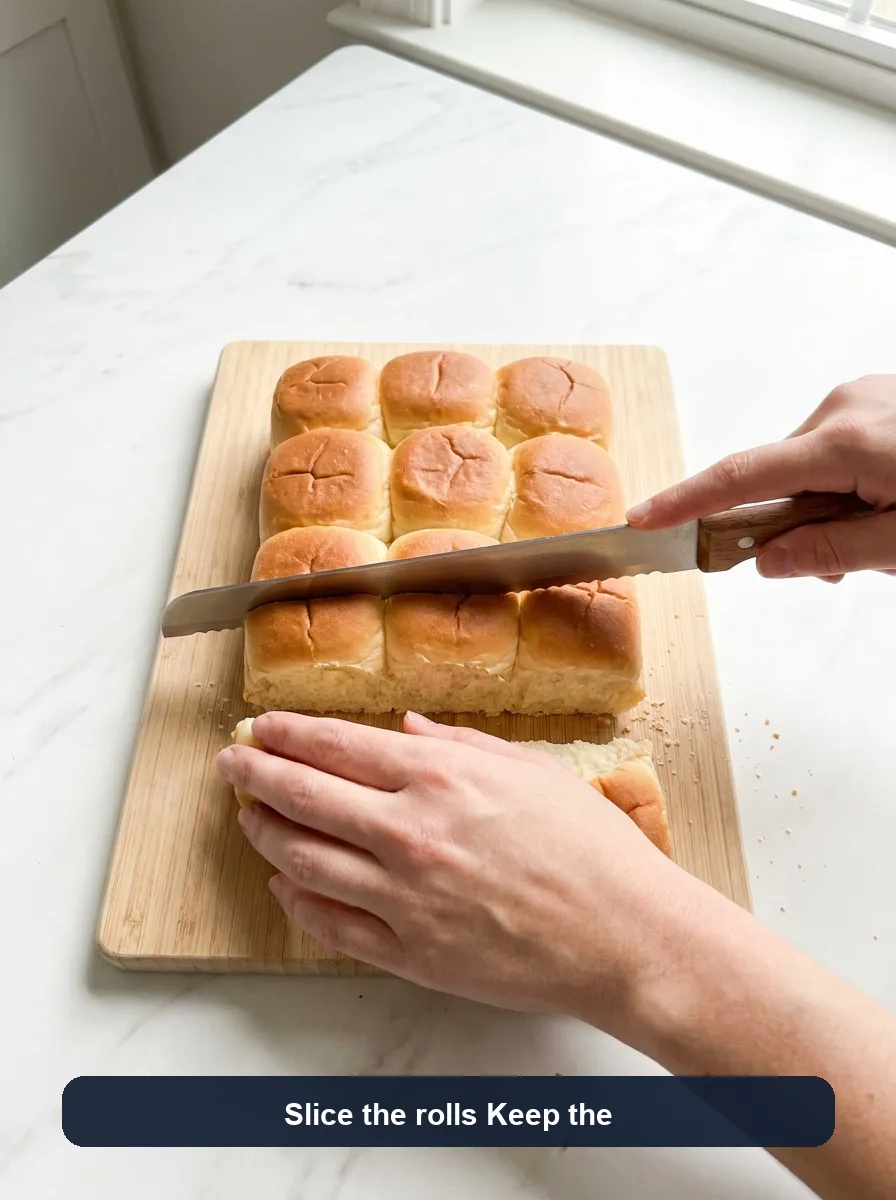 Hawaiian Roll Grilled Cheese with a Buttery Garlic Topping step 2