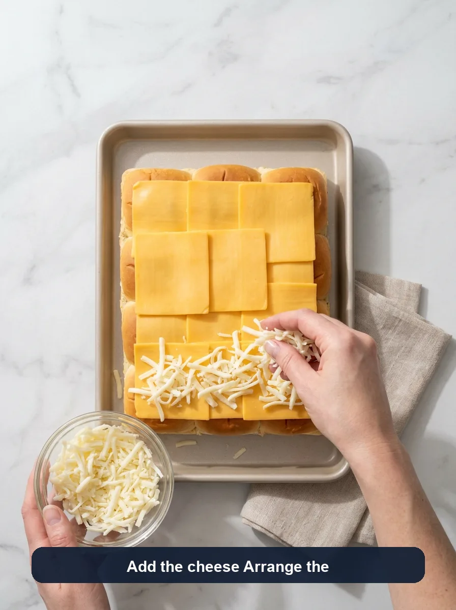 Hawaiian Roll Grilled Cheese with a Buttery Garlic Topping step 4