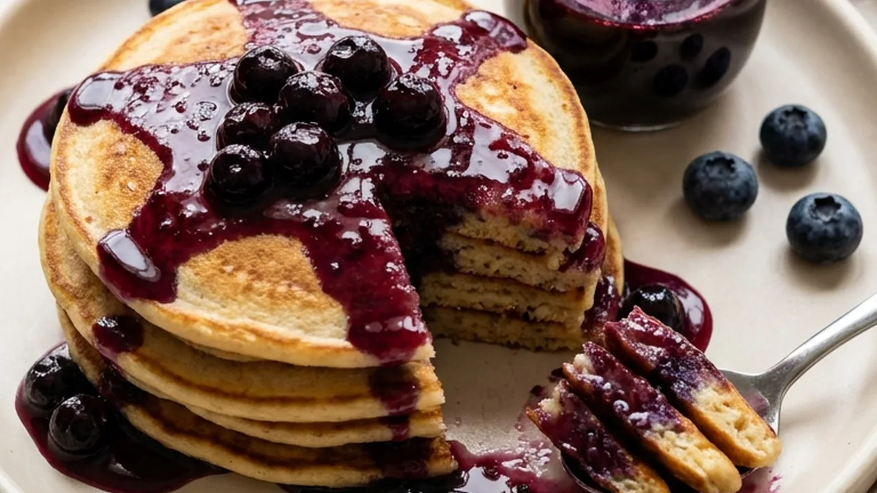 Homemade Blueberry Coffee Syrup finished recipe