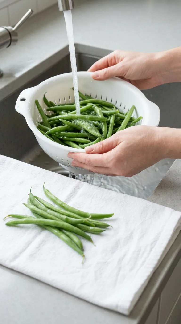 How to Cook Fresh Green Beans on the Stovetop step 1