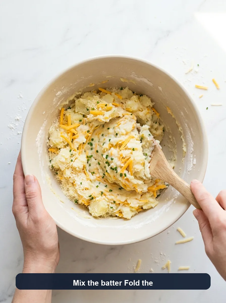 Mashed Potato Cheese Puffs with Cheddar and Parmesan step 5