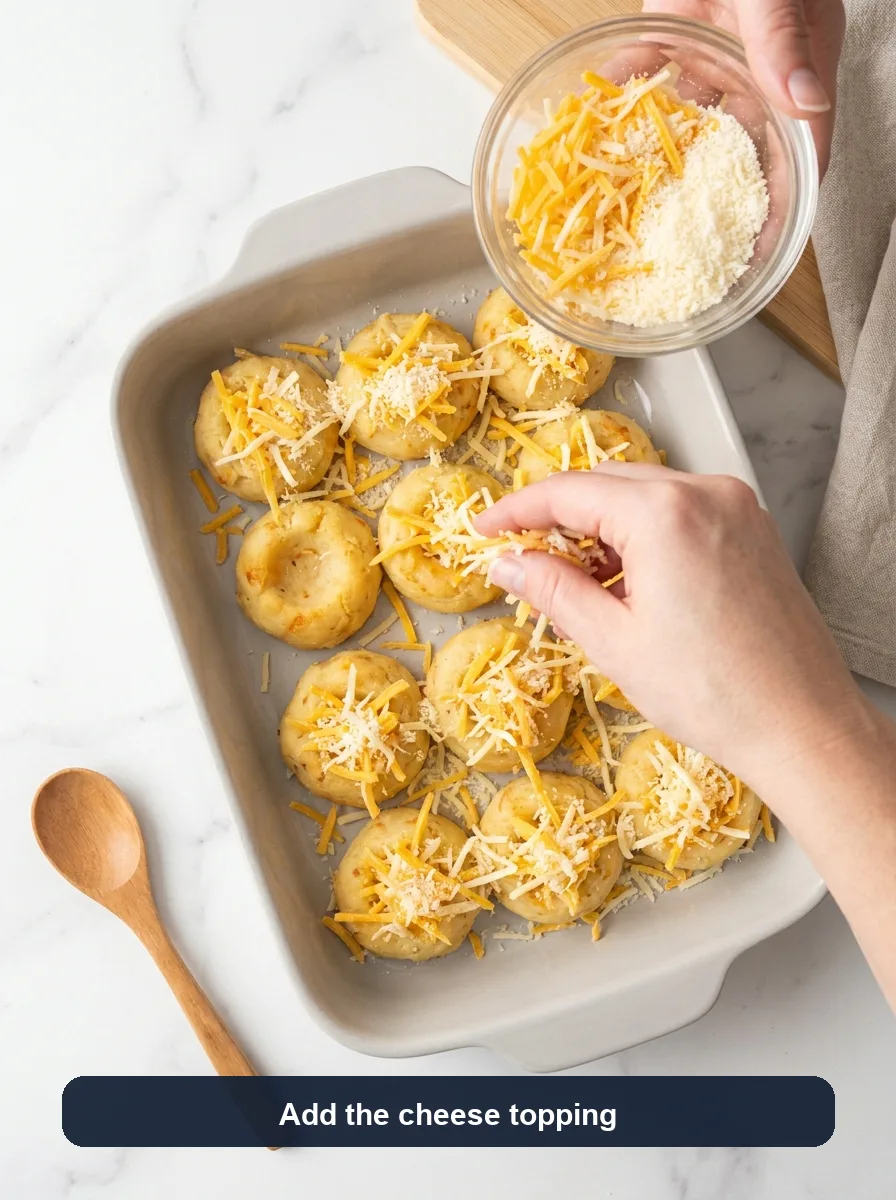 Mashed Potato Cheese Puffs with Cheddar and Parmesan step 7