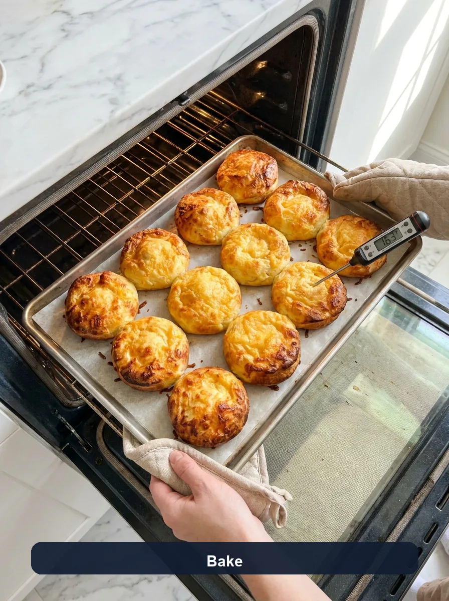 Mashed Potato Cheese Puffs with Cheddar and Parmesan step 8