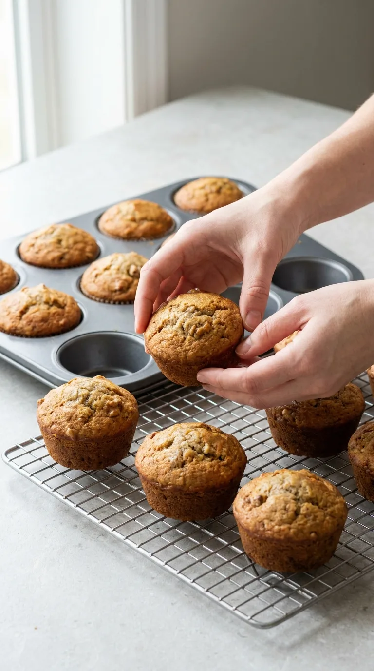 Moist Banana Bread Muffins step 8