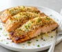Parmesan Crusted Salmon with Lemon and Herbs