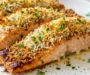Parmesan Crusted Salmon with Lemon and Herbs
