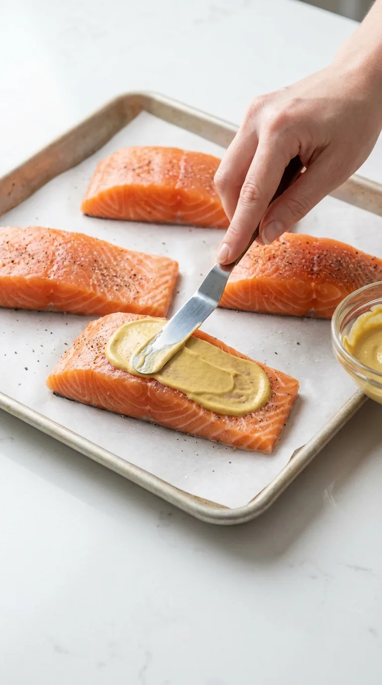 Parmesan Crusted Salmon with Lemon and Herbs step 4