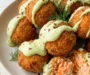 Salmon Balls with Creamy Avocado Sauce