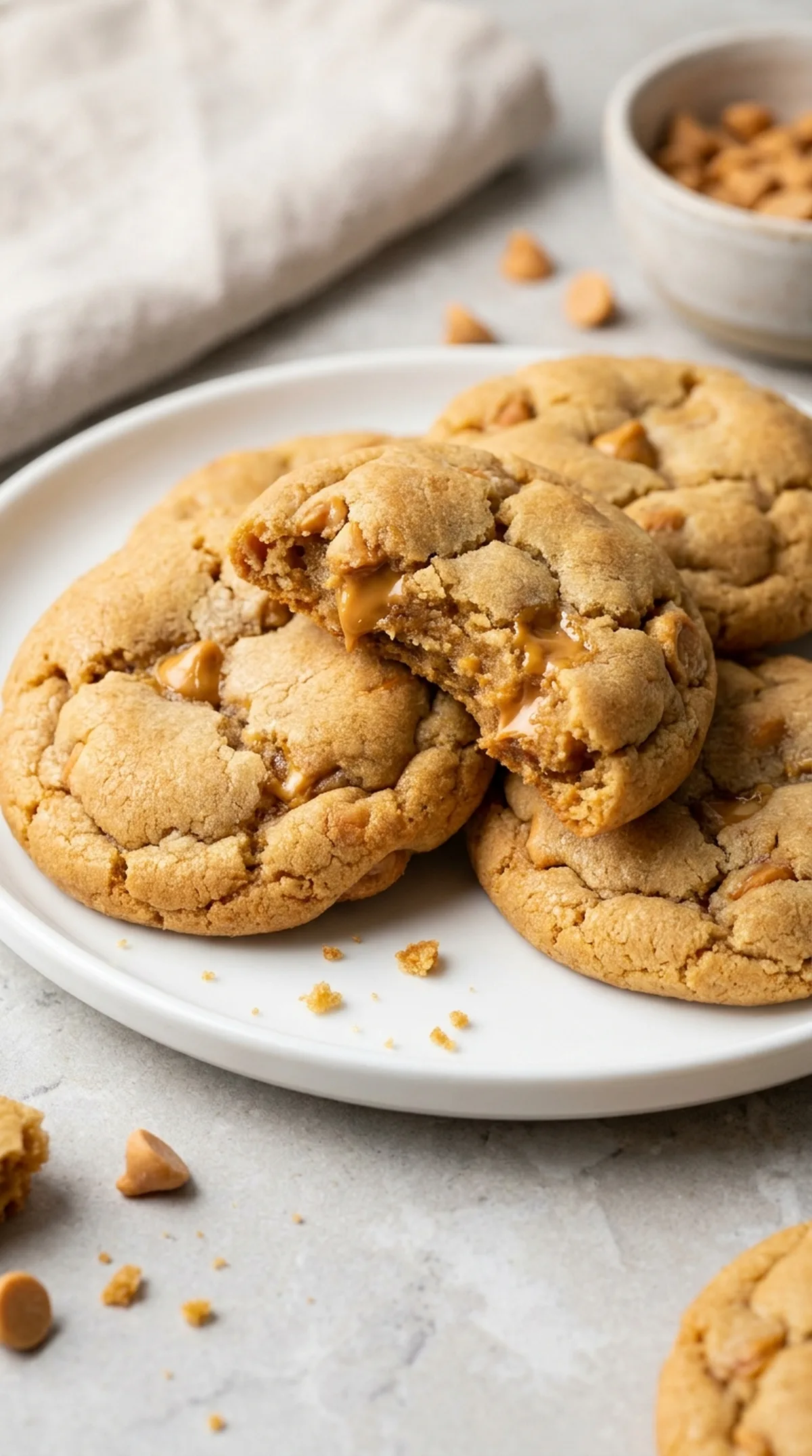Soft Butterscotch Pudding Cookies finished recipe