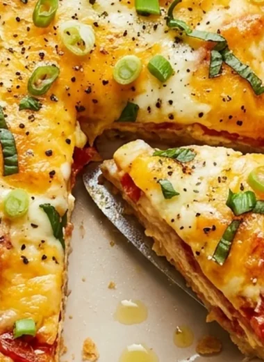 Southern Tomato Pie finished recipe