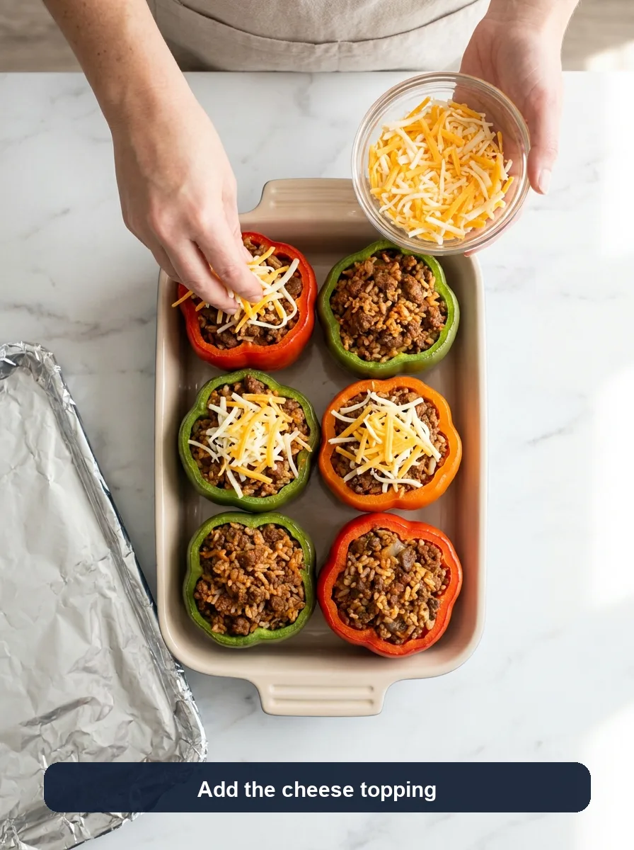 Stuffed Peppers with Rice and Beef step 10