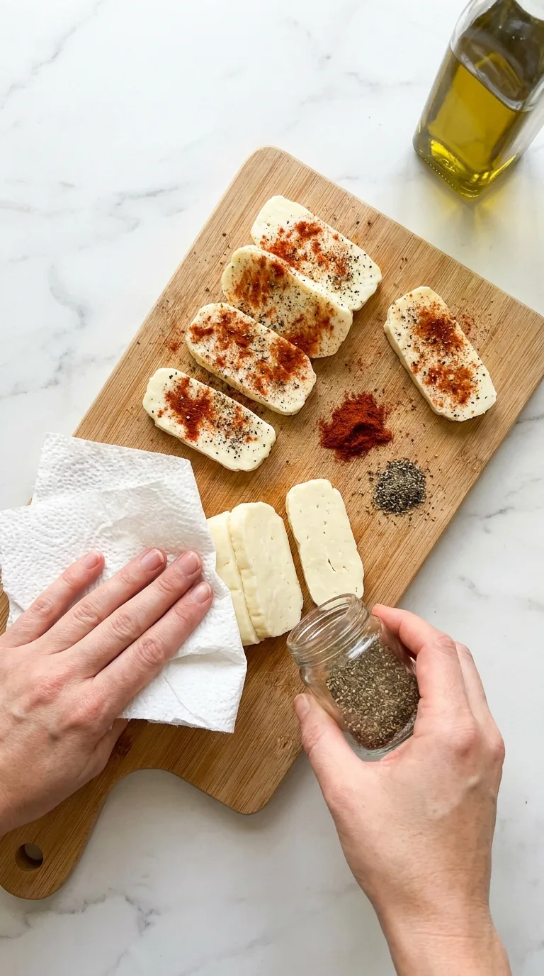 Sweet Chili Halloumi Wraps step 3
