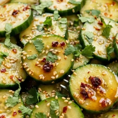 Asian Cucumber Salad with Sesame and Chili