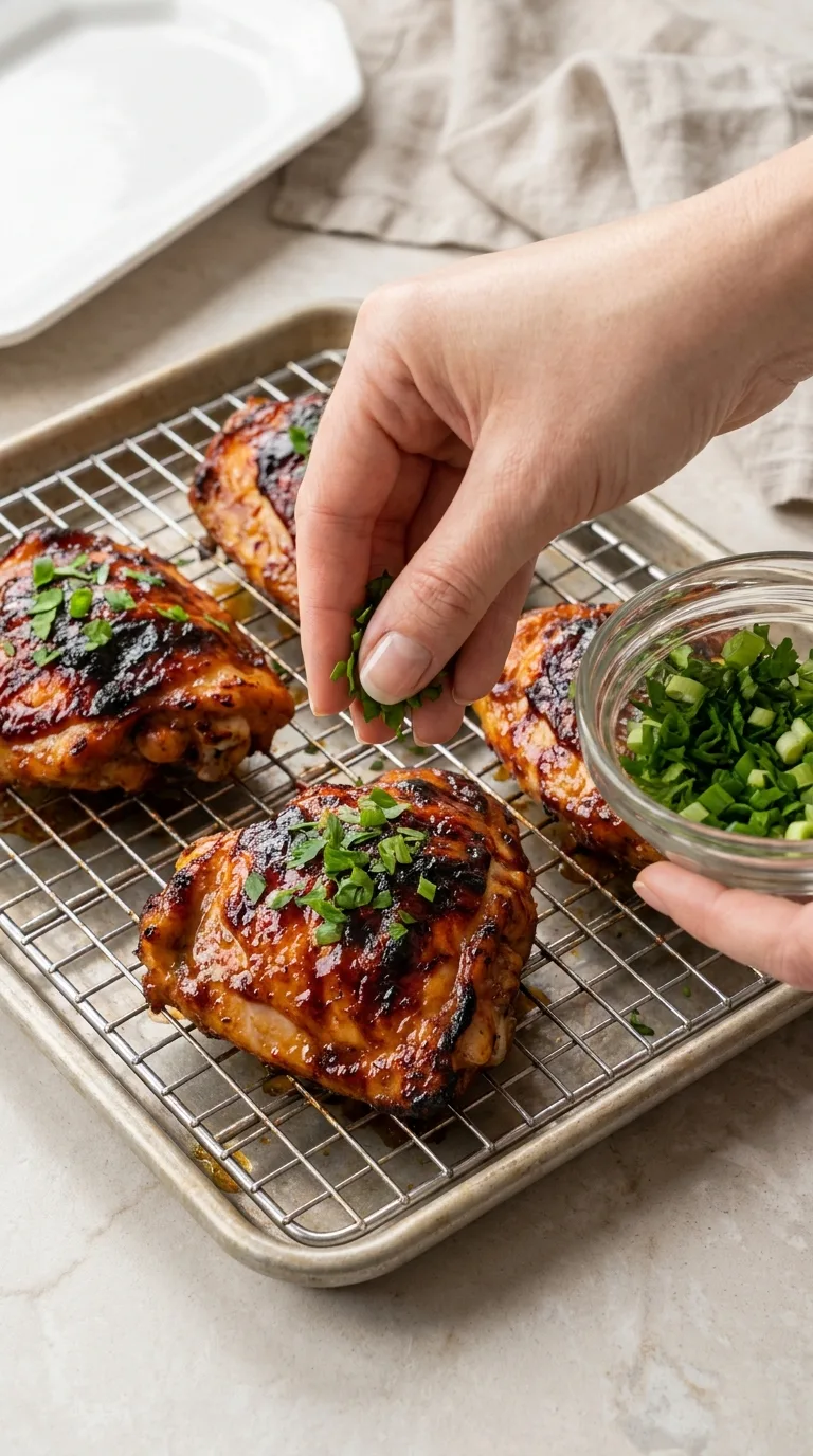 Baked BBQ Chicken Thighs step 10