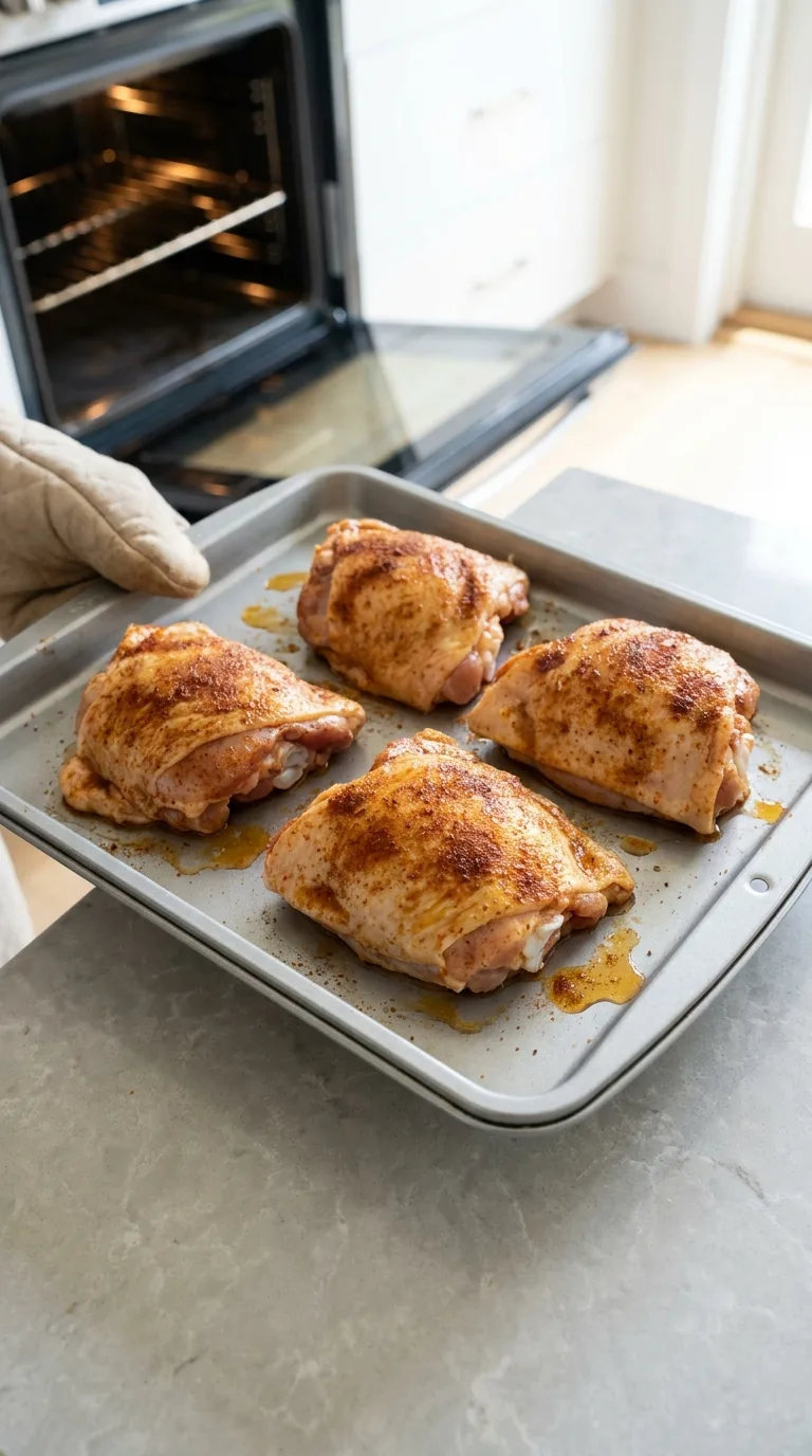 Baked BBQ Chicken Thighs step 3
