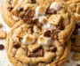 Bakery-Style Smores Chocolate Chip Cookies