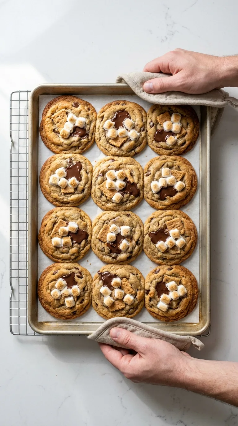 Bakery-Style Smores Chocolate Chip Cookies step 10