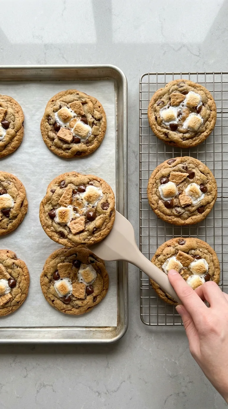 Bakery-Style Smores Chocolate Chip Cookies step 12