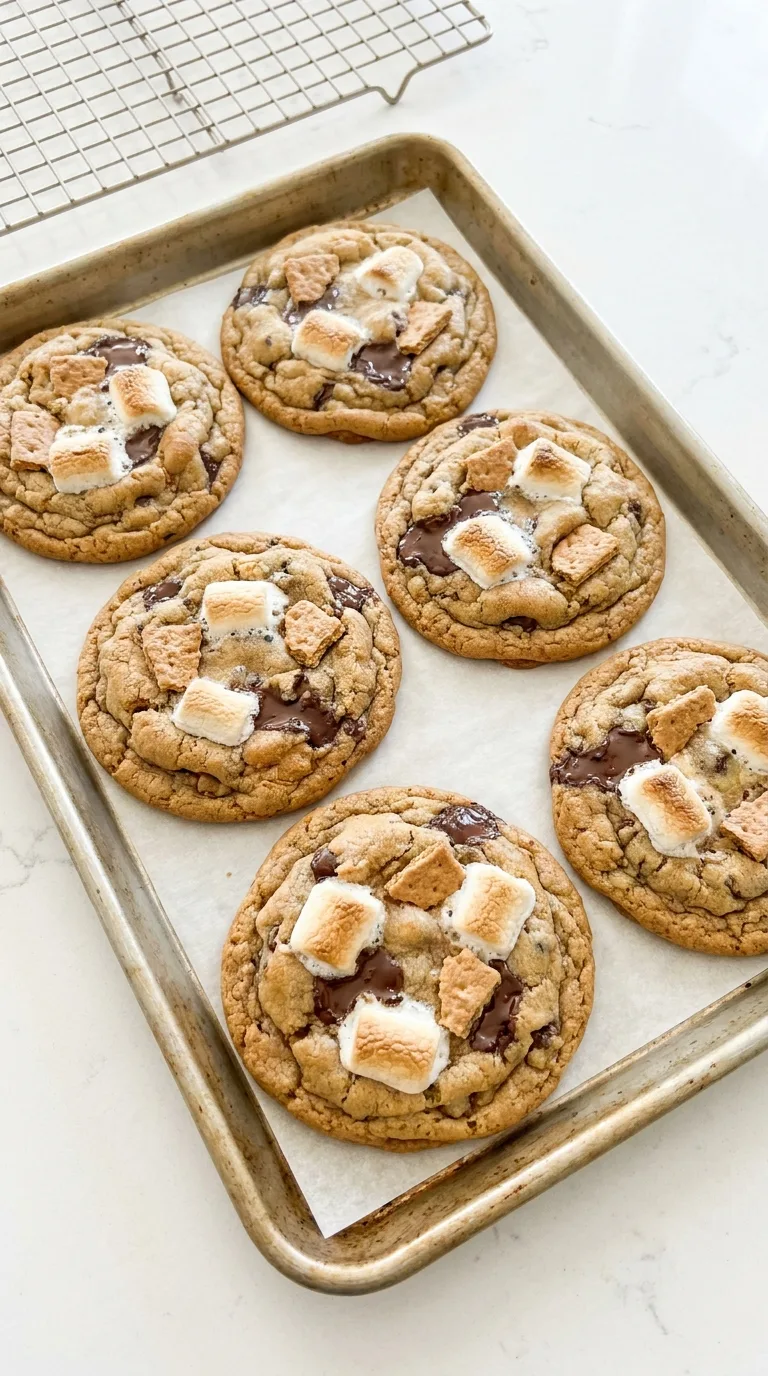 Bakery-Style Smores Chocolate Chip Cookies step 8