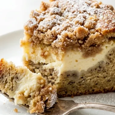 Banana Cream Cheese Coffee Cake finished recipe