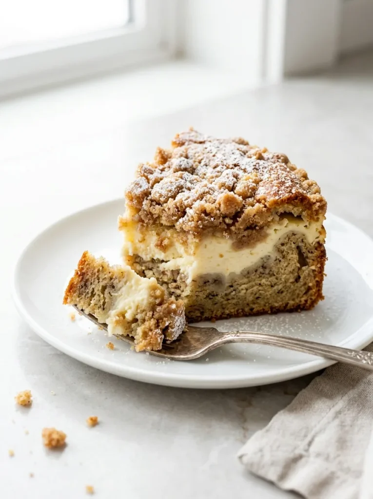 Banana Cream Cheese Coffee Cake full finished recipe