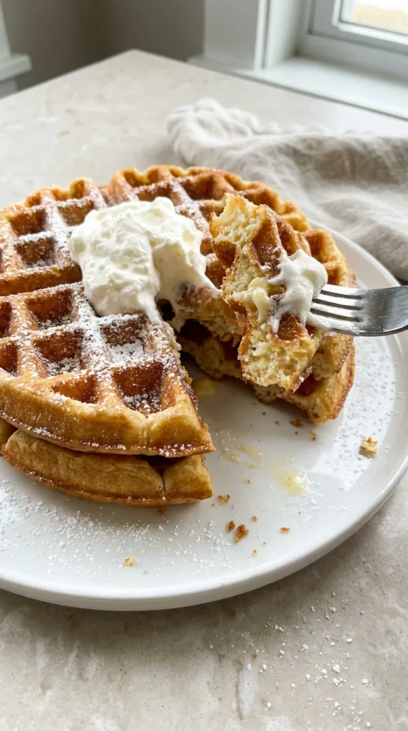 Belgian Waffles full finished recipe
