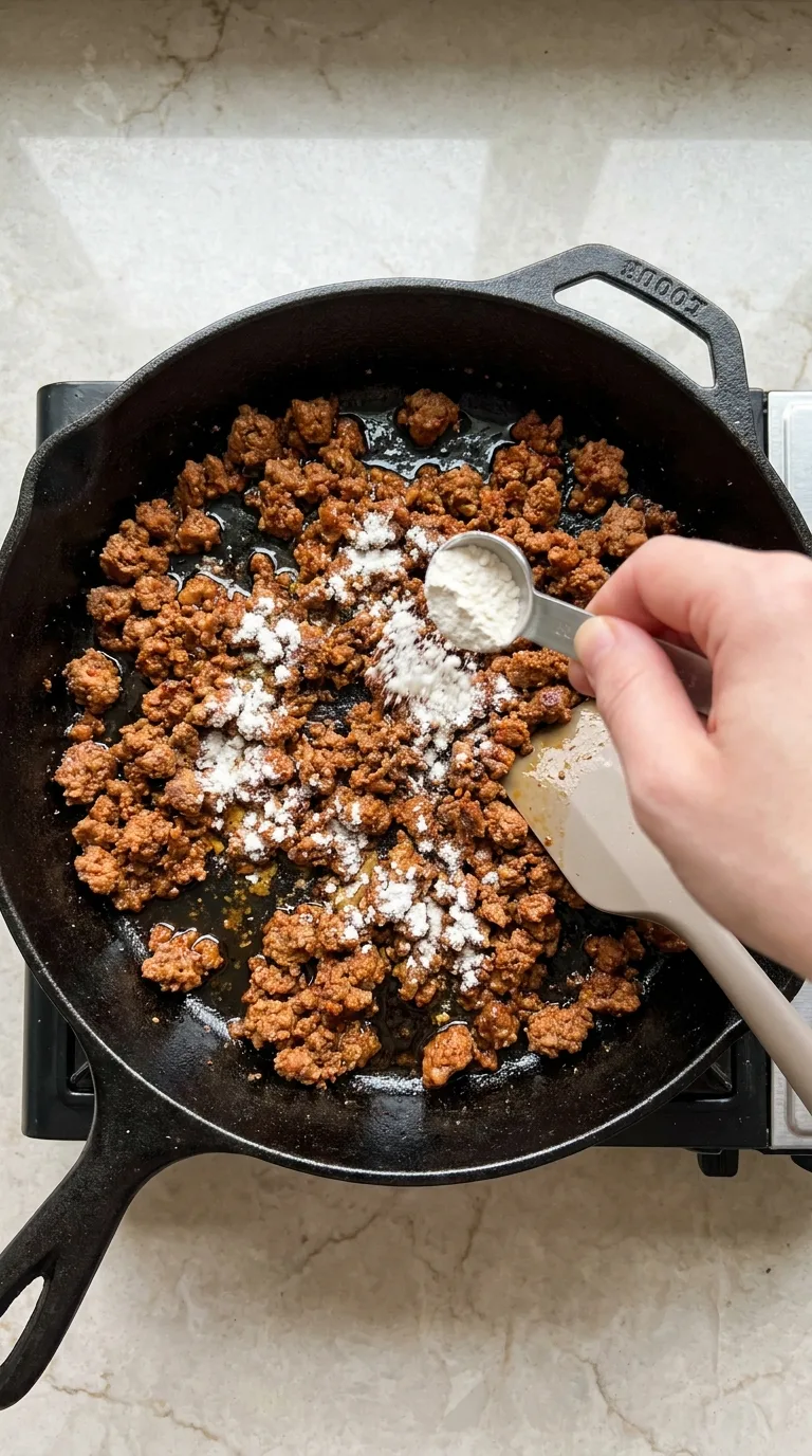 Biscuits and Chorizo Gravy step 9