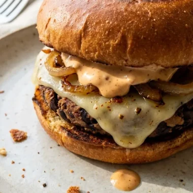 Black Bean Burger with Smoky Spices finished recipe