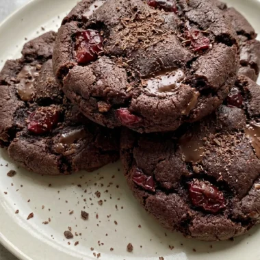 Black Forest Chocolate Cookies finished recipe