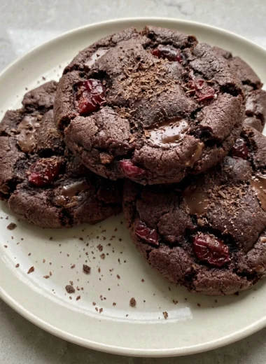 Black Forest Chocolate Cookies finished recipe