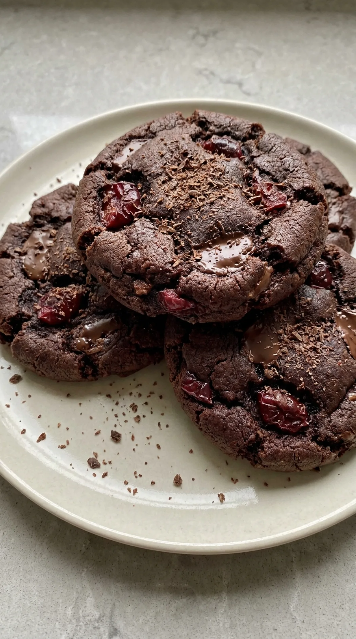 Black Forest Chocolate Cookies finished recipe